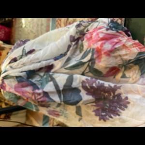 Floral Pattern Lightweight Scarf Shawl/Wrap